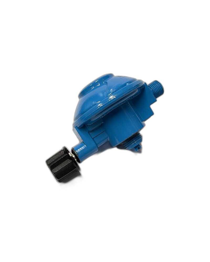 Drukregelaar 30mbar Campingaz met 1/4"L Schroefdraad – 1,5 KG/H Vast Ingesteld