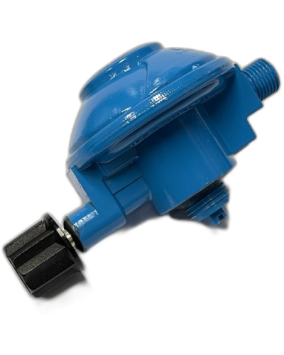 Drukregelaar 30mbar Campingaz met 1/4"L Schroefdraad – 1,5 KG/H Vast Ingesteld