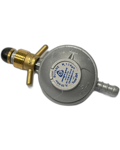 Drukregelaar 28mbar POL met Slangtule 1-370 – 1,3 KG/H Vast Ingesteld