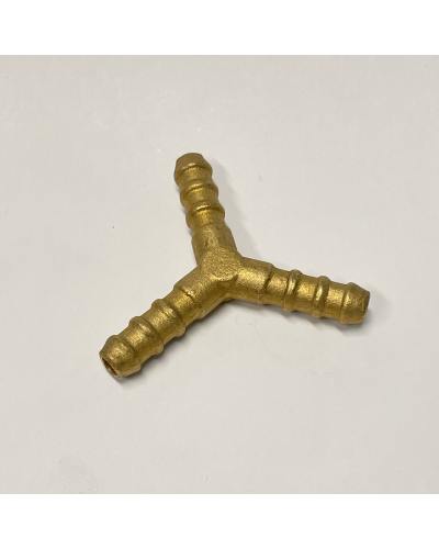 Y-stuk 8mm Messing – 3x 8mm tule